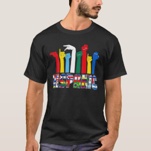 Camiseta Países da Língua ASL Sinalizadores Latinx Herit Hi
