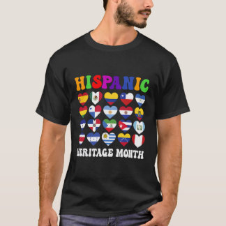 Camiseta Países de Latino Sinalizam Patrimônio Hispânico Co