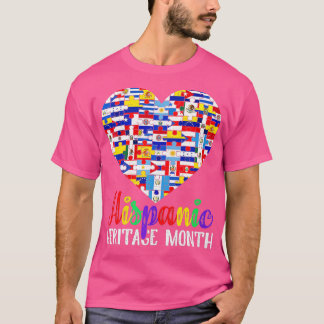 Camiseta Países de Latino Sinalizam Patrimônio Hispânico Co