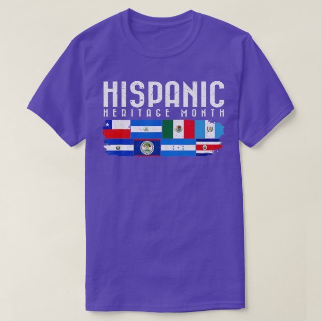 Camiseta Países latinos: Bandeira do Patrimônio Nacional Hi (Frente do Design)