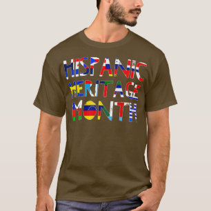 Camiseta Países latinos bandeira latino hispânica nacional