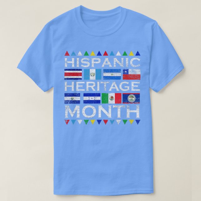 Camiseta Países latinos bandeira latino hispânica nacional (Frente do Design)