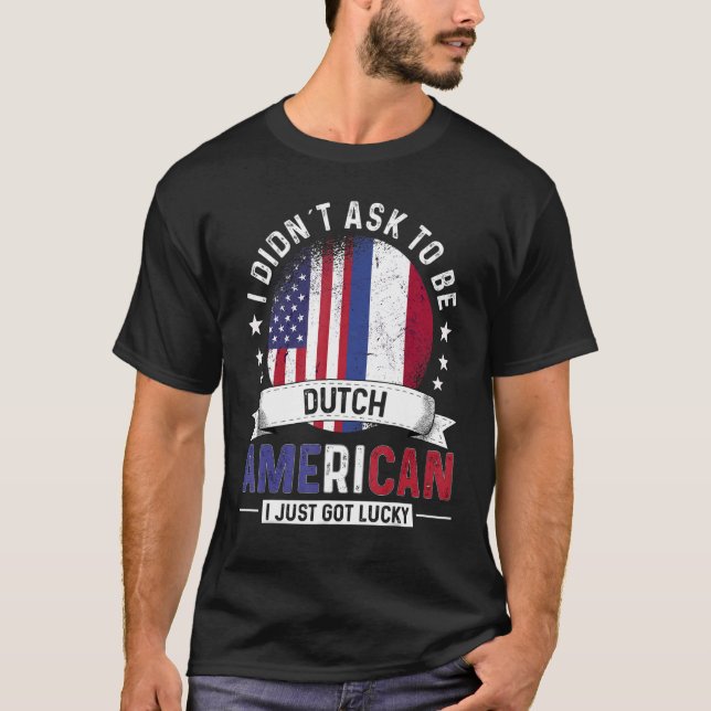 Camiseta Países Neerlandeses Americanos Sinalizam Orgulho H (Frente)