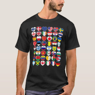Camiseta Países Sinalizam Geografia Internacional no Mundo