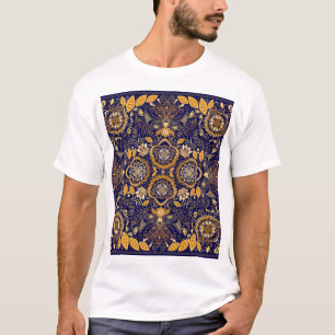 Camiseta Paisley Elegance: Padrão de Design têxtil