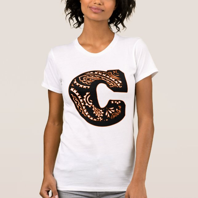 Camiseta Paisley Monograma - C (Frente)