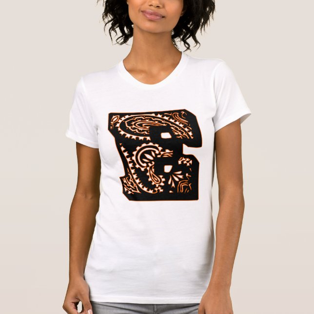 Camiseta Paisley Monograma - E (Frente)