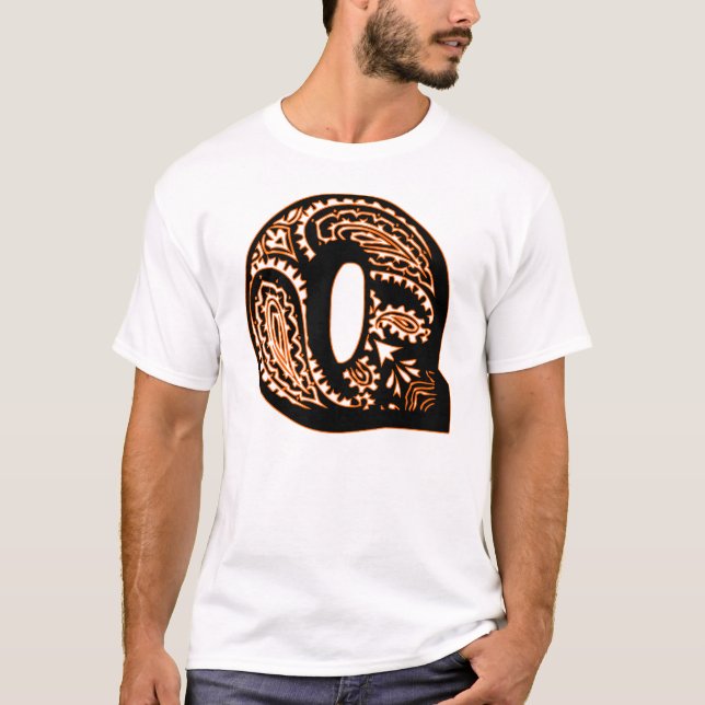 Camiseta Paisley Monograma - Q (Frente)