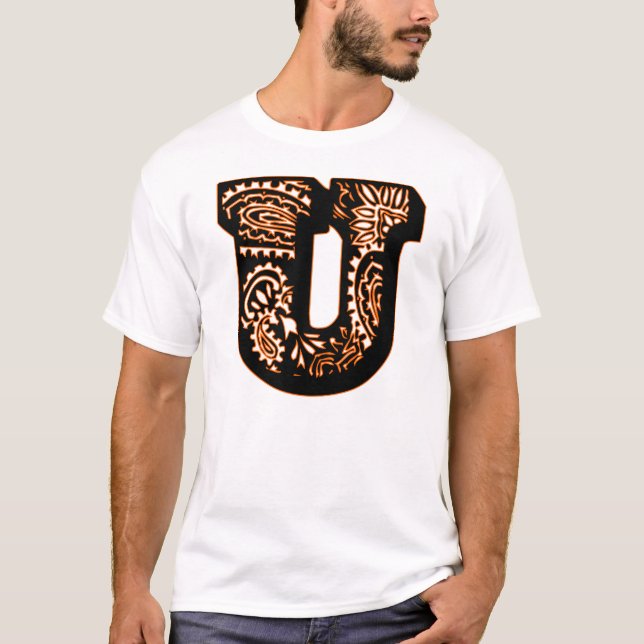 Camiseta Paisley Monograma - U (Frente)
