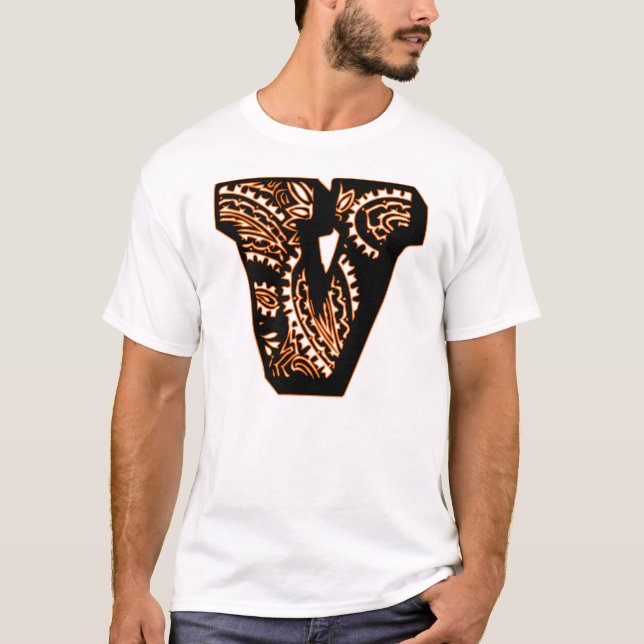Camiseta Paisley Monograma - V (Frente)