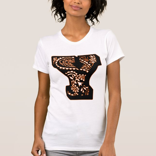 Camiseta Paisley Monograma - Y (Frente)