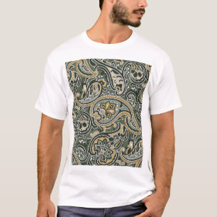Camiseta Paisley Oriental Ethnic, Vintage Seamless.