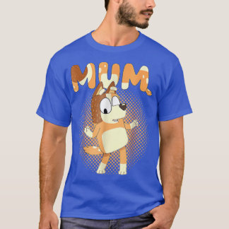 Camiseta PaisPapai do Bluey Mamãe Amor Presentes para Homen