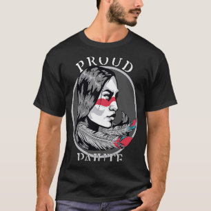 Camiseta Paiute American Indian Tribe Warrior Girl Feeds