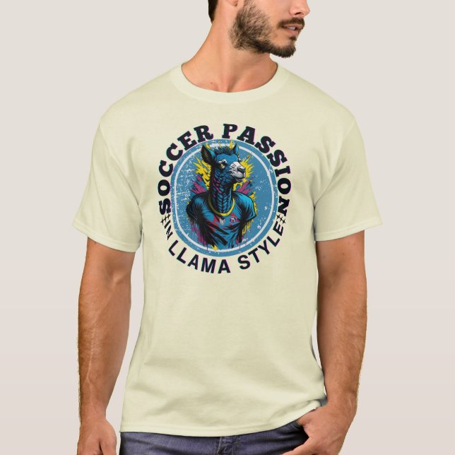 Camiseta Paixão de Futebol no estilo Llama, Futebol (Frente)