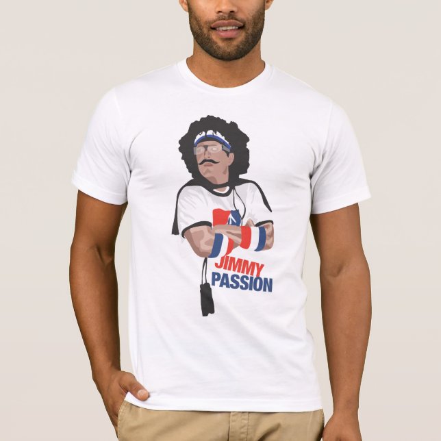 Camiseta Paixão de Jimmy com parte traseira (Frente)