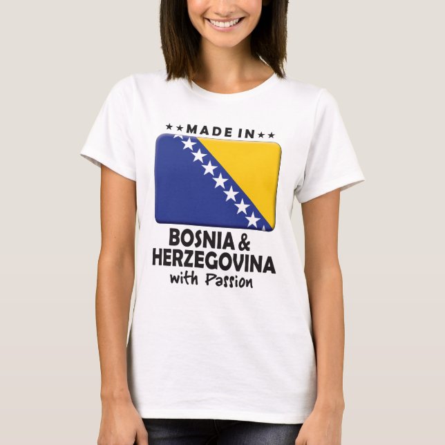 Camiseta Paixão K de Bósnia - de Herzegovina (Frente)