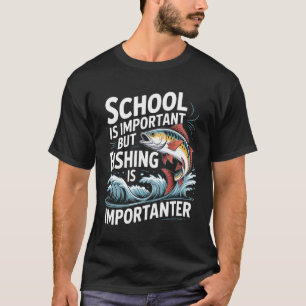 Camiseta Paixão por Pesca Supera a Escola em Qualquer Dia p