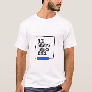 Camiseta PAIXÕES FUGIDiAS. ATIVOS ATEMPORAIS. -  Investidor