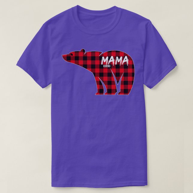 Camiseta Paja de Natal da Família de Combinação de Xadrezes (Frente do Design)