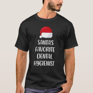 Camiseta Pajam de Natal Higienista Dental Favorita das anta