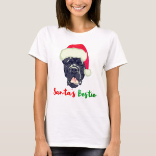 Camiseta Pajama da família dos Papais noeis de Natal Cane 