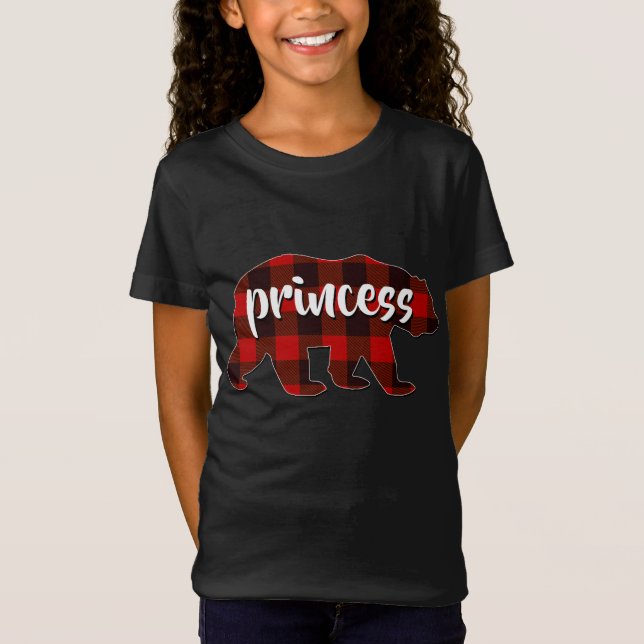 Camiseta Pajama da Xadrez Vermelha Princesa Buffalo Matando (Frente)