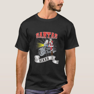 Camiseta Pajama de Natal da Família de Motocicletas de Bike