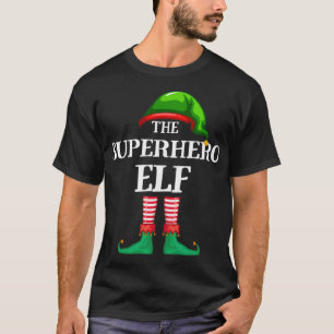 Camiseta Pajama de Natal da Família do Super Herói Elf Ma