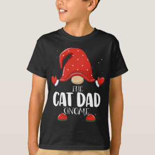 Camiseta Pajama de Natal da Família Gnome do Pai Cat