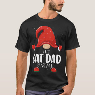 Camiseta Pajama de Natal da Família Gnome do Pai Cat