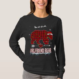 Camiseta Pajama de Natal do Urso Namorada de Buffalo da Xad