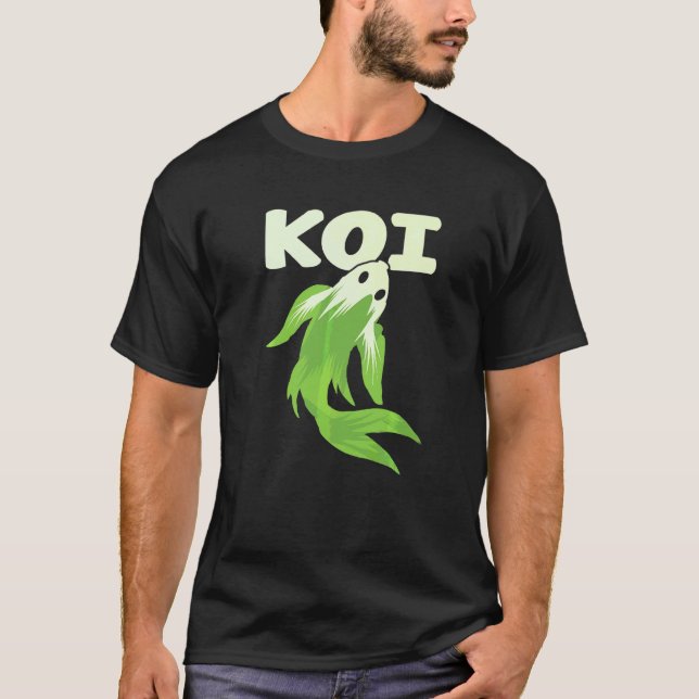 Camiseta Pak Koi Vegetal Pak Choi Koi Fish Brincadeira Punn (Frente)