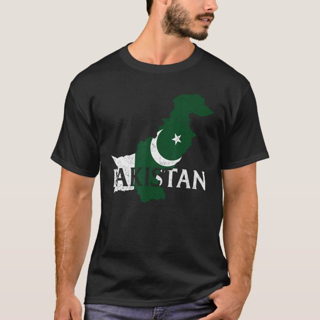 Camiseta Pakistan Country Map Flag Proud Pakistani Patrioti (Frente)