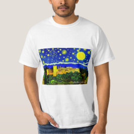 Camiseta Palácio Alhambra sobre uma Camisa-T