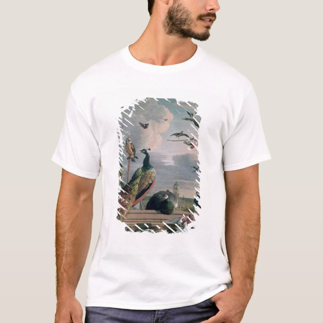 Camiseta Palácio de Amsterdão com pássaros exóticos (Frente)