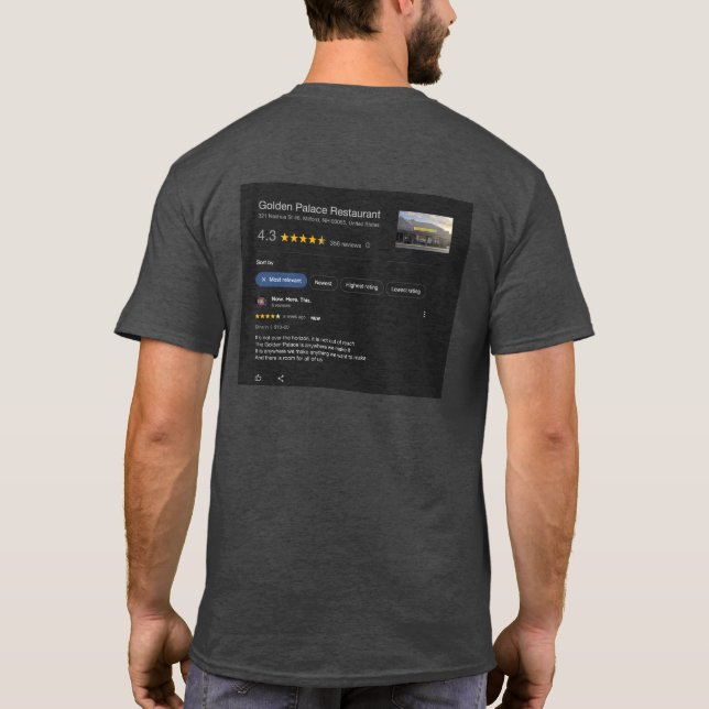 Camiseta Palácio do ouro (Verso)