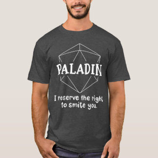 Camiseta Paladin Funny Character Joke Roleplaying Games RPG