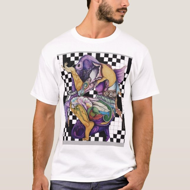Camiseta Palatial de pop Art (Frente)