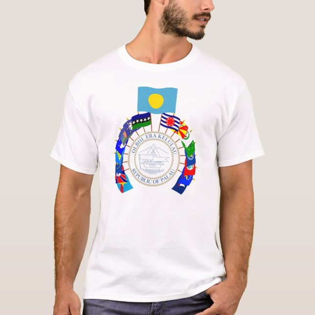 Camiseta Palau embandeira o Pinwheel (Frente)