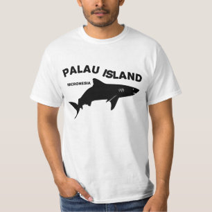 Camiseta Palau Island Scuba Mergulhando Com Tubarões