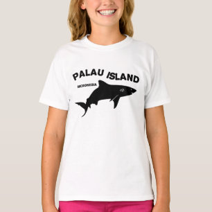 Camiseta Palau Island Scuba Mergulhando Com Tubarões