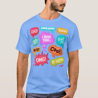 Camiseta Palavra abstrato