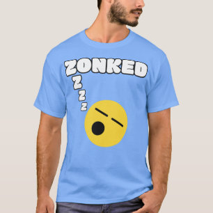 Camiseta Palavra Cansada Encantada Encantada Com Rosto Sono