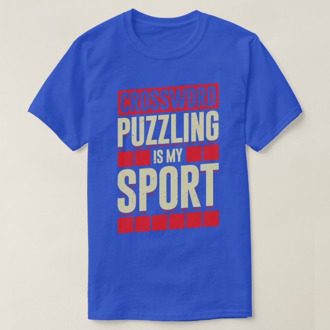 Camiseta Palavra Cruzada É Meu Esporte (Frente do Design)