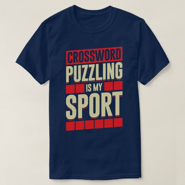 Camiseta Palavra Cruzada É Meu Esporte (Frente do Design)