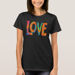 Camiseta Palavra de Amor Colorida
