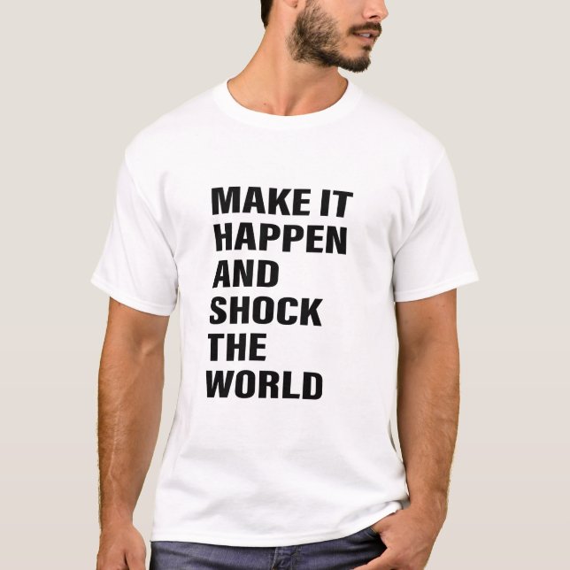 Camiseta Palavra de Arte Motivacional Dicas de Sucesso de A (Frente)