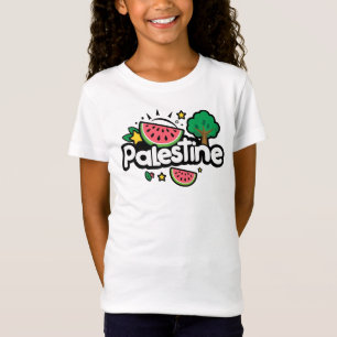 Camiseta Palavra de Cuta Palestina cercada por melancia