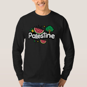 Camiseta Palavra de Cuta Palestina cercada por melancia